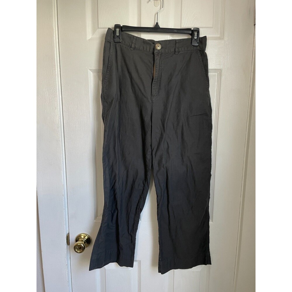 UGG Wide Leg Crop Pants Elastic Waist Casual Comfy Gray Size M